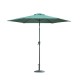 Sombrilla Parasol con Manivela Verde Oscuro Alumini...