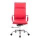 Lifting office chair with red headrest pu...