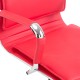 Lifting office chair with red headrest pu...