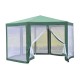 Garden diner with polyester green mosquito net 39.