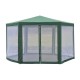 Garden diner with polyester green mosquito net 39.