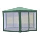 Garden diner with polyester green mosquito net 39.