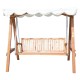 Swing chair - natural wood color - mad.