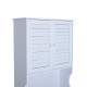 Mensola su WC – colore bianco - legno - 6...