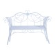 Banc de jardin pour 2 personnes – blanc – ace.