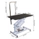 Folding table canine hairdressing with hydraulic tension.