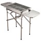 Barbecue de charbon pliant Camping– couleur argent ...