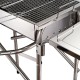 Faltenkohle Grill Camping– Silber Farbe ...