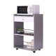 Auxiliary kitchen cart– gray color – mdf, metal. .