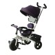 Tricycle for children with hood – purple and soft color.