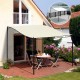 Pergola gazebo type mur auvent courbé pour le sirop.