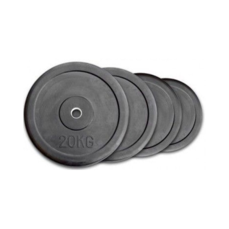 DISCOS GIMNASIO DE GOMA 30 MM