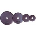 DISCOS COMPACTOS 30 MM DE HIERRO GIMNASIO DE 0,5 KG A 5 KG