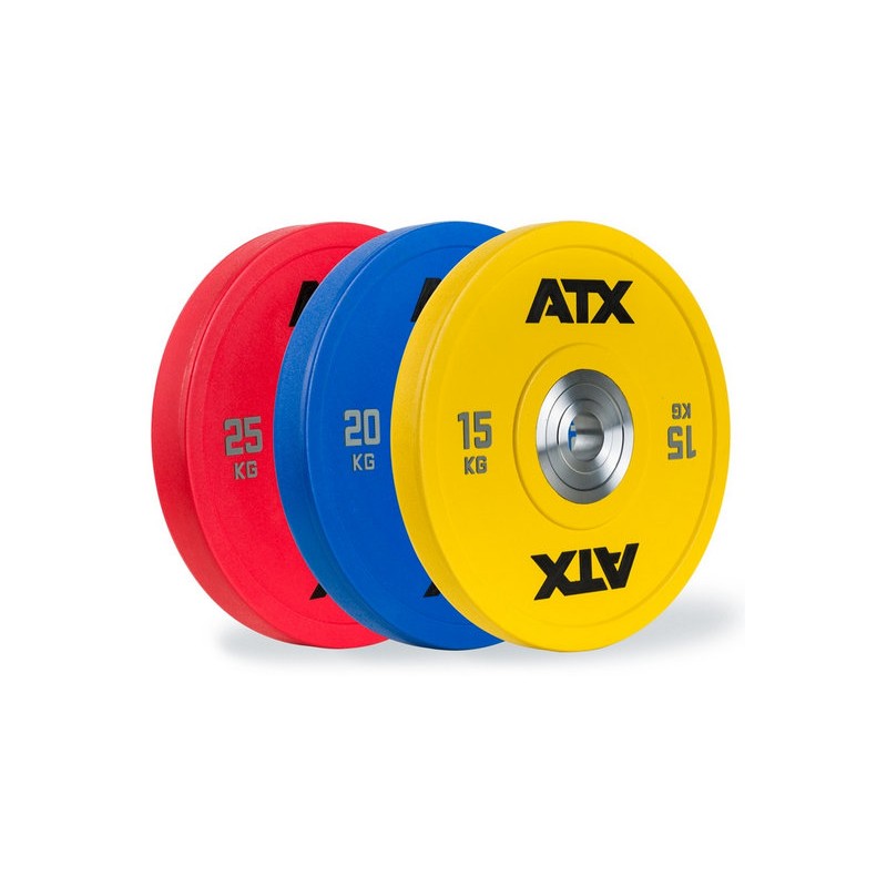 Disques de poids olympiques atx haltérophilie de couleur de 10 à 50 kg