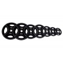 BLACK POLYURETHANE DISCS 51 MM DIAMETER WITH GRIP