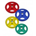 COLORED POLYURETHANE DISCS 51 MM DIAMETER WITH GRIP