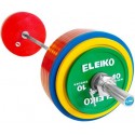 SET BARRA + DISCOS POWERLIFT DE COMPETIIPF ELEIKO 335 KG