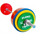 SET BARRA + DISCOS POWERLIFTING DE COMPETIÇÃO IPF ELEIKO 285 KG