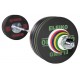 SET DISCOS DE ENTRENAMIENTO GOMA NEGRA + BARRA ELEIKO 190 KG 