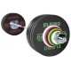 SET DISCOS HALTEROFILIA DE ENTRENAMIENTO GOMA NEGRA + BARRA ELEIKO 190 KG 