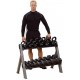 SUPPORT / RACK OF KETTLEBELLS AND MANCUERS