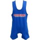 SINGLET DE POWERLIFTING CLÁSICO TITAN - NEGRO / AZUL