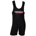 SINGLET DE POWERLIFTING CLÁSICO TITAN - NEGRO / AZUL