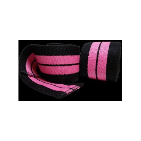 VENDAS RODILLAS / SENTADILLAS / POWERLIFTING TITAN MAX RPM - ROSA - 2 METROS