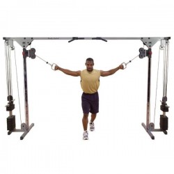 PULLEY CROSS MACHINE WITH PLATE TOWERS