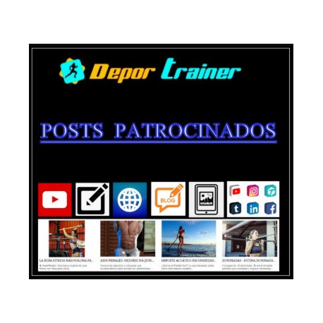 POST PATROCINADO DEPORTE, FITNESS, SALUD, ENTRENADOR PERSONAL, YOUTUBER...