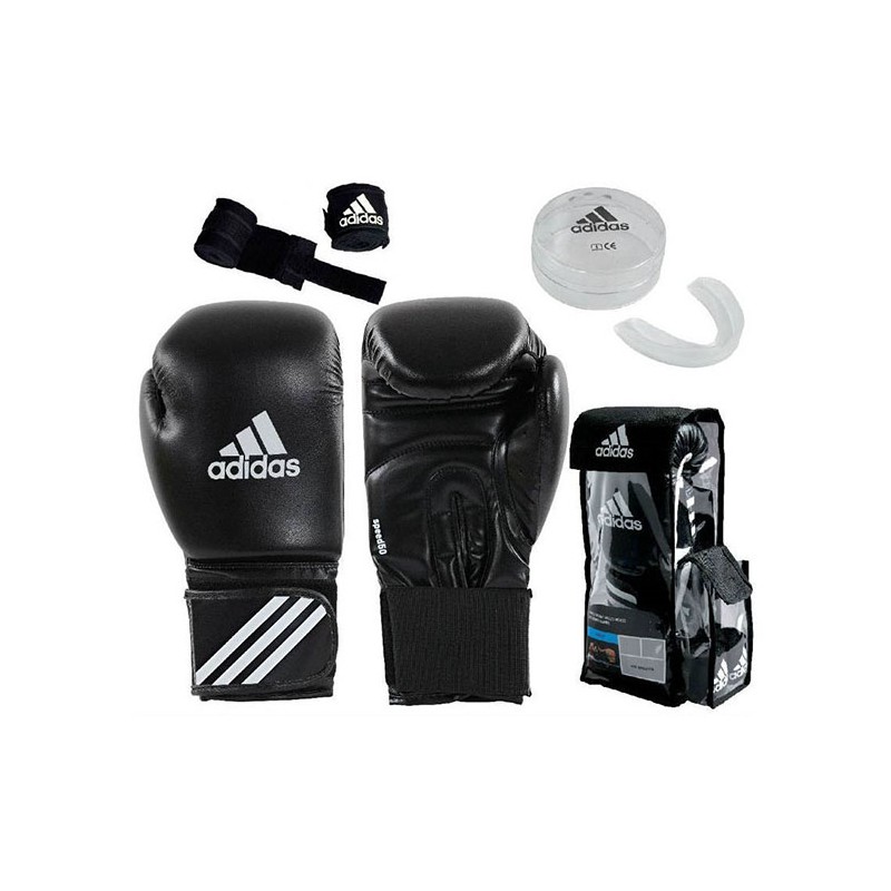 Ninguna Sureste Correctamente PACK GUANTES DE BOXEO ADIDAS + VENDAS + BUCAL + BOLSA