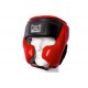 SEMI-INTEGRATED LEATHER METAL BOXING HELMET