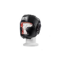 CASCO BOXEO INTEGRAL CUERO DE PRESTIGIO METAL