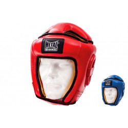 CAPACETE DE BOXE DE COURO PARA COMPETIÇÃO. METAL METAL