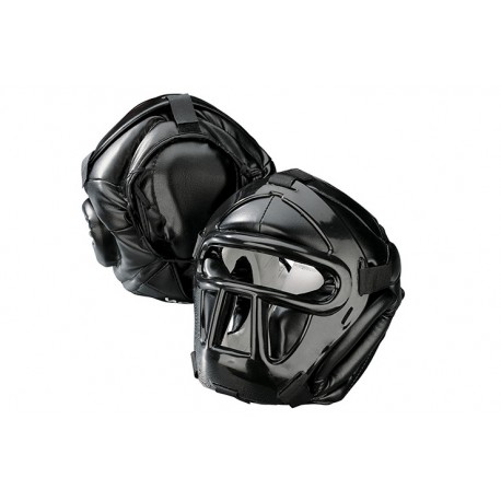 CASCO LOTTA CON PROTEZIONE SUPERIORE KWON LINEA NERA