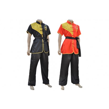 ANZUG KUNG FU CHANG QUAN SATIN MIT DRACHEN