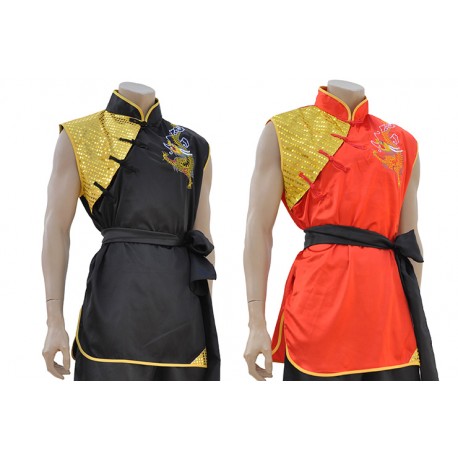 TOP OF KUNG FU WUSHU NAN QUAN OF SATIN WITH DRAGON