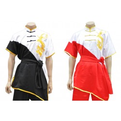 TOP / KUNG FU CHEMISE WUSHU CHANG QUAN AVEC DRAGON DORÉ