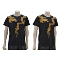 MARTIAL ARTS T-SHIRT / KUNG FU MIT BESTICKTEN DRACHEN