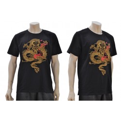 MARTIAL ARTS T-SHIRT / KUNG FU WITH EMBROIDERED DRAGON MODEL 2