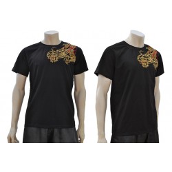 T-SHIRT ARTS MARTIAUX / KUNG FU AVEC DRAGON BRODÉ MODÈLE 3