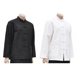 TOP CHINOIS TRADITIONNEL TANGZHUANG NOIR OU BLANC AGDON