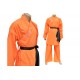 CHINESE COTTON AND ORANGE SHAOLIN SUIT