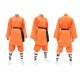 CHINESE COTTON AND ORANGE SHAOLIN SUIT