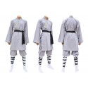 COSTUME CHINOIS DE COTON ET DE SHAOLIN GRIS