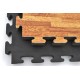 TATAMI PUZZLE COLOR MADERA Y NEGRO DE 3 CM