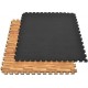 TATAMI PUZZLE COLOR MADERA Y NEGRO DE 3 CM