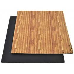 TATAMI PUZZLE COLORE LEGNO E NERO 3 CM