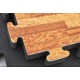 TATAMI PUZZLE COLOR MADERA Y NEGRO DE 3 CM