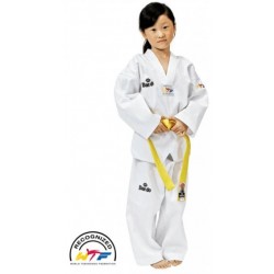 Weißer Kragen DOBOK Taekwondo DAEDO WT Modell